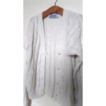 Joli gilet blanc torsade en coton  ; jacadi  ; taille 8 ans