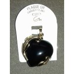 Très joli pendentif coeur serti en plaqué or Très joli pendentif coeur serti en plaqué or