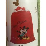 Joli sac cadeau de no�l disney mickey minnie - velours rouge - neuf