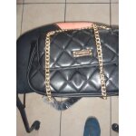Joli sac main de soir�e simili cuir noir