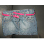 Jolie jupe courte en jean bleu d�lav�  ; tape � l'oeil ; taille 9 mois id�e cadeau