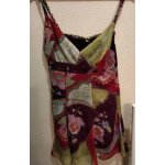 Jolie robe lgre  doublure et bretelles - multicolore - taille 40,