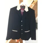 Jolie veste cacharel chic t 36 / 38 bleu marine col blanc Jolie veste cacharel chic t 36 / 38 bleu marine col blanc