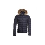 Jott - doudoune courte  capuche pour homme grand froid prestige - bleu