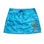 Jupe adidas taille m / 38 tons bleus motifs fleurs