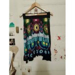 Jupe asym�trique multicolore 36 s desigual.