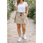 Jupe beige taille 38 cache - cache