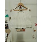 Jupe blanche bas broderie grise 36 s creeks.