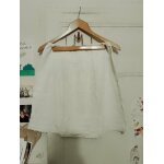 Jupe blanche bas dentelle 38 m h&m ann�es 2000.