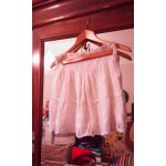 Jupe blanche brode 38 m bershka collection.