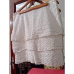 Jupe blanche dentellee 40 l ikks.