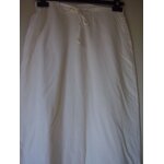 Jupe blanche longue double burton
