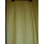 Jupe blanche, longue, double, coton effet crp, cacharel