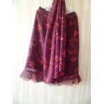 Jupe blanche porte polyester 38 bordeaux Jupe blanche porte polyester 38 bordeaux