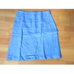 Jupe caroll en lin bleu ciel - 38