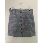 Jupe  carreaux noire et blanche shein taille s