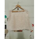 Jupe � carreaux roses clairs / blancs 42 xl shein curve.