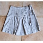 Jupe chattawak taille 38 gris beige paillet� tbe