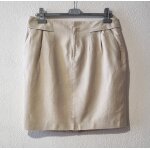 Jupe comptoir des cotonniers taille 42 beige lin et coton