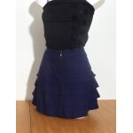 Jupe courte violet À volants - taille 36 / 38 - camaieu Jupe courte violet À volants - taille 36 / 38 - camaieu