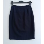 Jupe crayon bleu marine. camaieu. polyester. taille 36