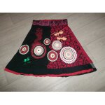 Jupe desigual tons rouges et multicolore taille m tbe