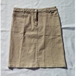 Jupe droite en denim beige taille 40 marque burton of london
