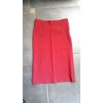 Jupe droite longue jennyfer rouge fonc 36