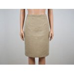Jupe droite marron clair taille 38 cama�eu