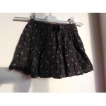Jupe ikks noir et motif blanc 4 ans