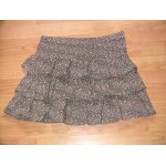 Jupe imprim�e � volants taille 38 cama�eu
