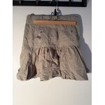 Jupe en jean bleu � broderies fleurs - fille 10 ans - style �cole