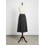 Jupe en jean �pais marron taille 40 christine laure