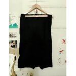 Jupe en lin noire 38 m vintage ann�es 90 etam.