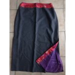 Jupe longue fendue broderies  alain manoukian  t. 42 / 44