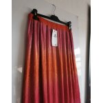 Jupe longue rose, orange et fil métallisé Jupe longue rose, orange et fil métallisé