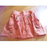 Jupe mademoiselle ddp orange broderies taille 12 ans