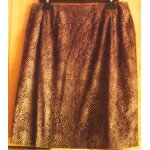 Jupe marron imprimé façon reptile (serpent) taille 40 3 suisses Jupe marron imprimé façon reptile (serpent) taille 40 3 suisses