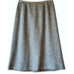 Jupe max mara taille 36 chin�e vert et bleu laine et soie doubl�e tbe