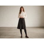 Jupe mi longue marron taille 36 etam