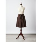 Jupe mi longue marron taille 38 etam