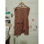 Jupe mi longue � volants multicolore 44 xxl la redoute .
