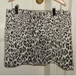 Jupe morgan lopard blanc noir dor jotar t36 tbe