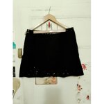 Jupe noire bas perles cousues 40 l morgan.