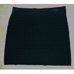 Jupe noire stries en relief ton sur ton. promod. taille 38