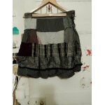 Jupe en patchwork gris / noir 40 l desigual.