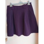 Jupe patineuse h&m violette fonc�e t42