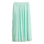 Jupe plisse vert tendre - h&m - t. 42 - neuve