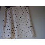 Jupe portefeuille, cacharel beige, imprimé de ronds verts, doublée Jupe portefeuille, cacharel beige, imprimé de ronds verts, doublée