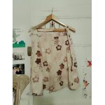 Jupe rose clair motifs colors 40 l blanche porte.